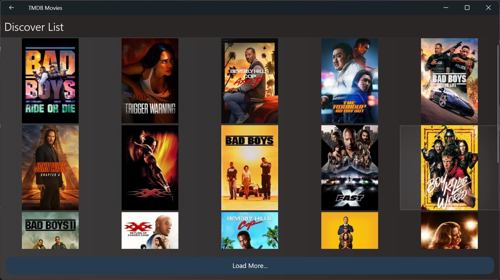 Movie Titles API
